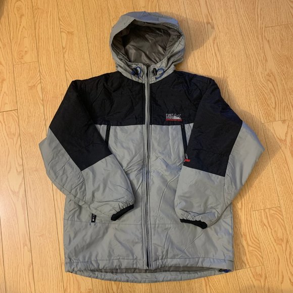 Boys Grey Black Winter Jacket Coat Windbreaker 12